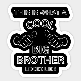 This is what a Cool Big Brother Sticker